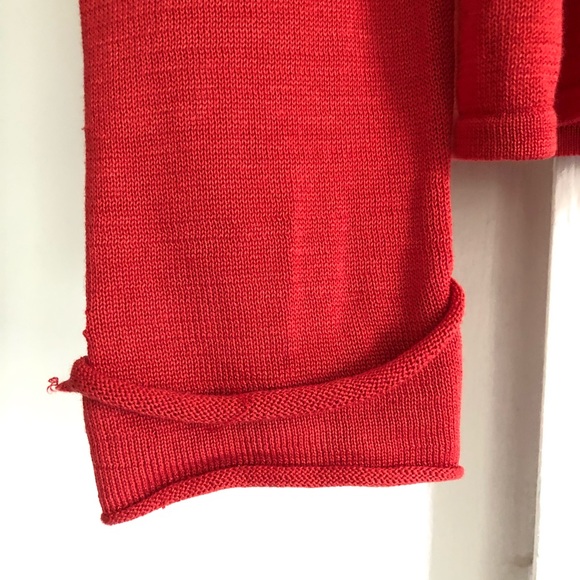 Cool Knit Sweater with Mesh Detail AND Fringe! Circa Y2K - Picture 3 of 8